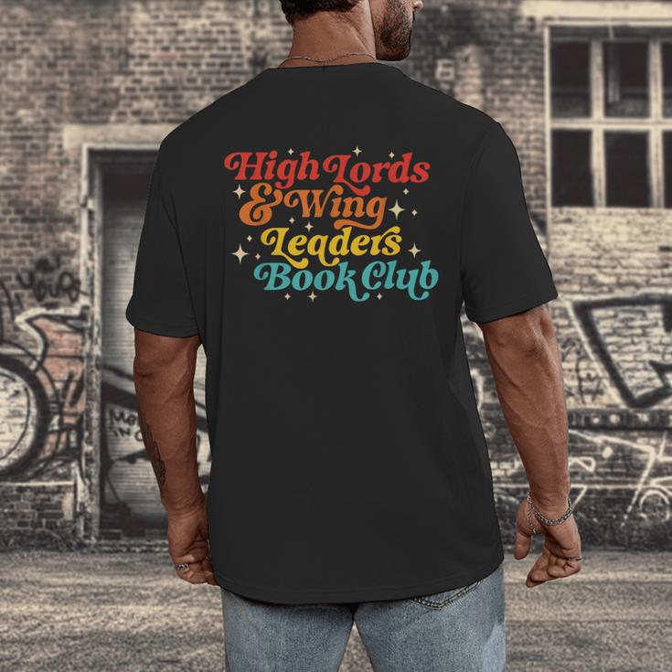 High Lords & Wing Leaders Book Club Book Club Men's Back Print T-Shirt