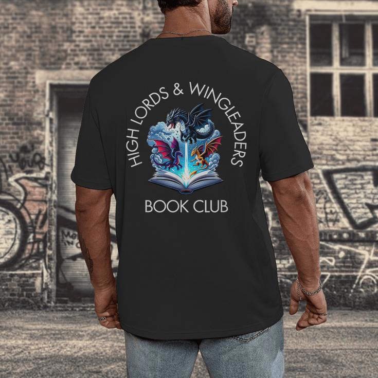 High Lords & Wingleaders Book Club Fantasy Storm Dragon Men's Back Print T-Shirt