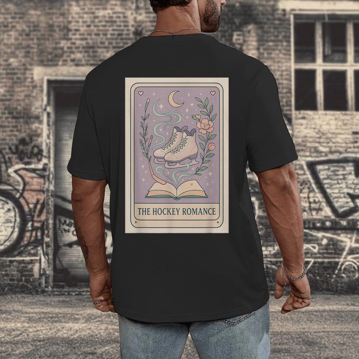Hockey Romance Tarot Card Books Reader Cozy Reading Men's Back Print T-Shirt