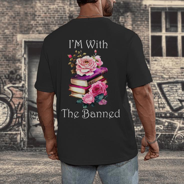 I'm With The Banned Books Bold Statement Against Censorshi Men's Back Print T-Shirt I'm With The Banned Books Bold Statement Against Censorshi Men's Back Print T-Shirt