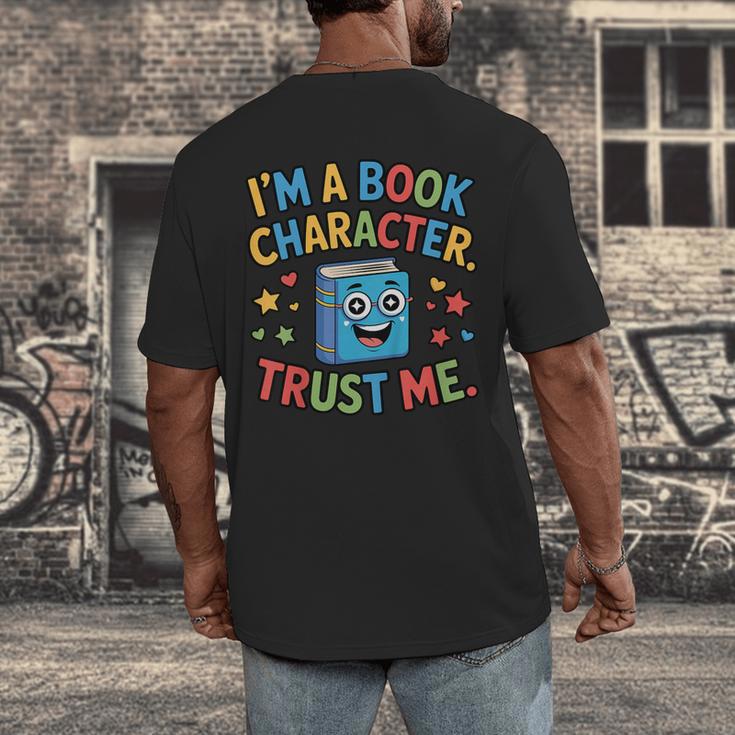 I'm a Book Character Costumes For Kids Storybook Character Men's Back Print T-Shirt I'm a Book Character Costumes For Kids Storybook Character Men's Back Print T-Shirt