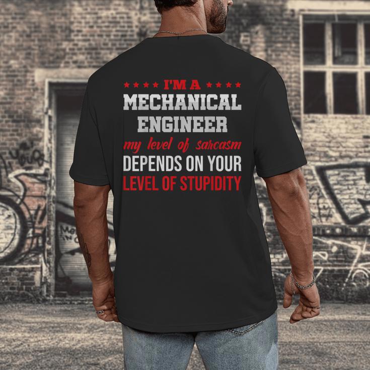I'm A Mechanical Engineer Graduation Mechanical Engineers Men's Back Print T-Shirt