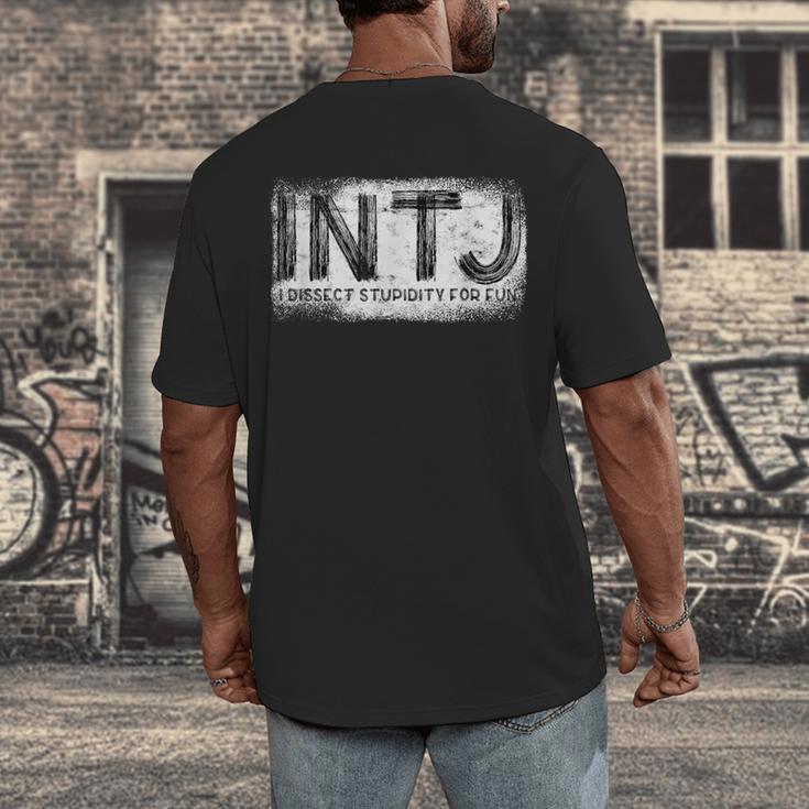 INTJ Personality Type Introvert INTJ Men's Back Print T-Shirt INTJ Personality Type Introvert INTJ Men's Back Print T-Shirt