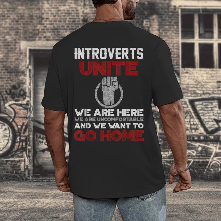 INTP Introverts Unite Anti Social For Men Women Men's Back Print T-Shirt