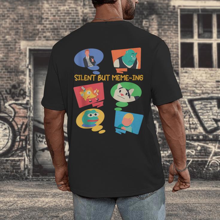 Introvert Anti People Antisocial Social Media Meme Lovers Men's Back Print T-Shirt