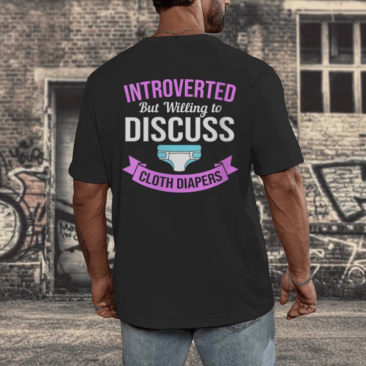 Introvert Hippie Mom Cloth Diapers Crunchy Mama Men's Back Print T-Shirt Introvert Hippie Mom Cloth Diapers Crunchy Mama Men's Back Print T-Shirt