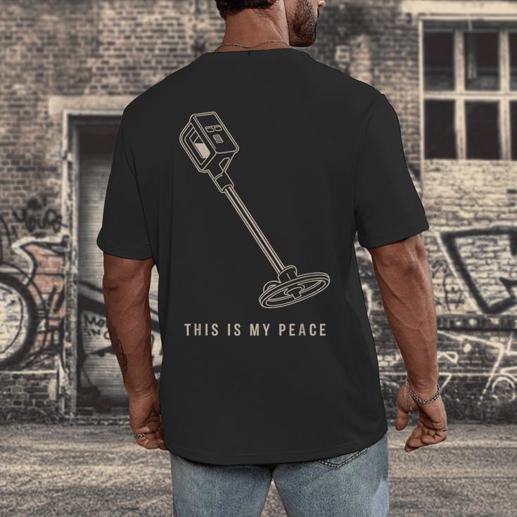 Introvert Metal Detector Hobbyist Quiet Detectorist Men's Back Print T-Shirt Introvert Metal Detector Hobbyist Quiet Detectorist Men's Back Print T-Shirt