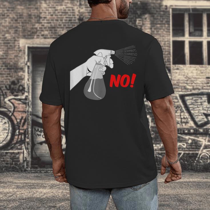 Introvert People Spray Men's Back Print T-Shirt Introvert People Spray Men's Back Print T-Shirt