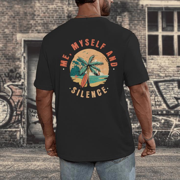 Introvert Relaxation Me Myself And Silence Summer Vacation Men Women Men's Back Print T-Shirt Introvert Relaxation Me Myself And Silence Summer Vacation Men Women Men's Back Print T-Shirt