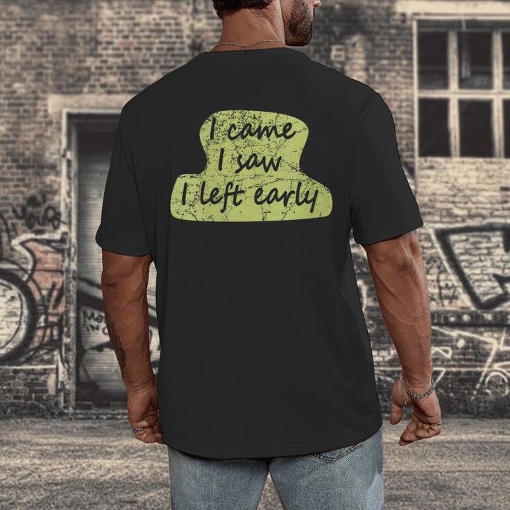 Introvert Shy Person Joke Anti-Social Quote Men's Back Print T-Shirt