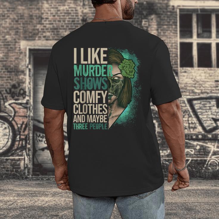 Introverted Murder Shows True Crime Lovers Introvert Men's Back Print T-Shirt