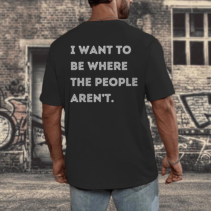 Introverted Non Social Independent Women Men Men's Back Print T-Shirt Introverted Non Social Independent Women Men Men's Back Print T-Shirt