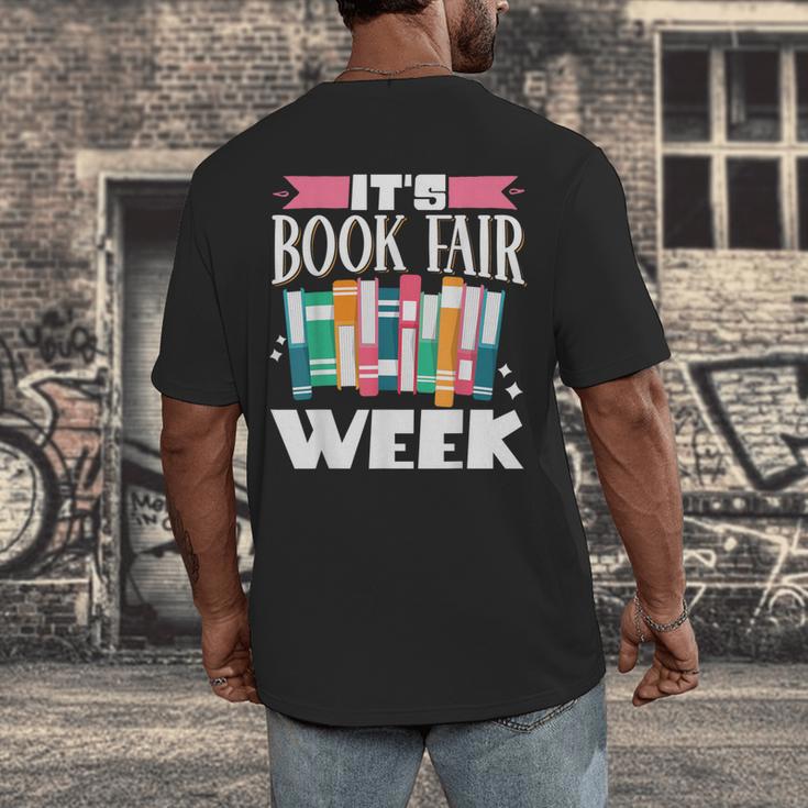 It's Book Fair Week Men's Back Print T-Shirt