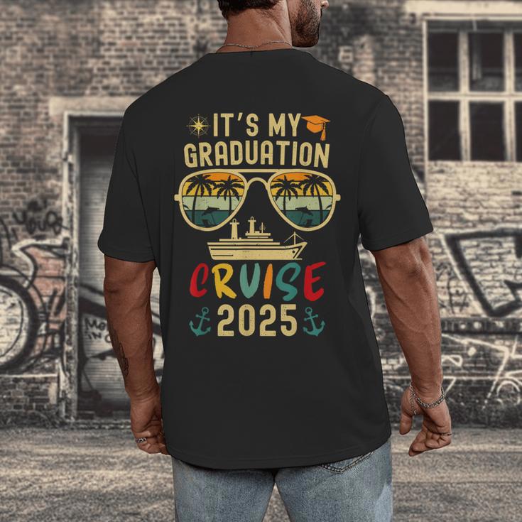 It's My Graduation Cruise 2025 Summer Cruise Seniors Trip Men's Back Print T-Shirt