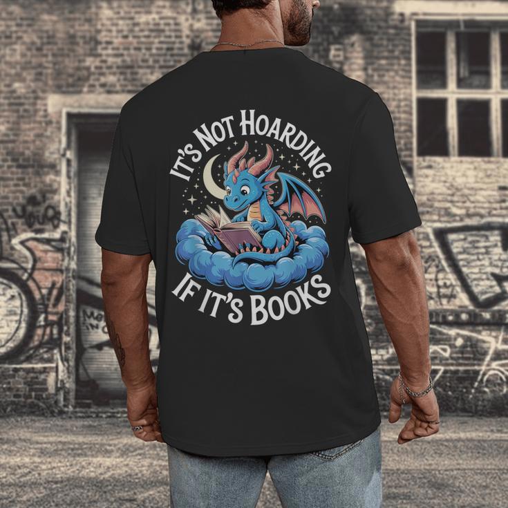 It's Not Hoarding If It's Books Men's Back Print T-Shirt
