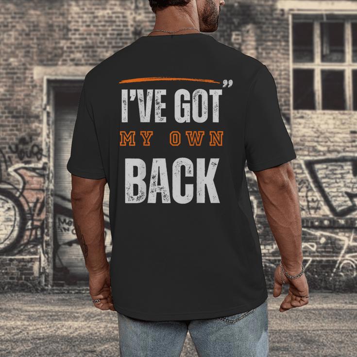 I’VE GOT MY OWN BACK INTROVERT Words On Back Men's Back Print T-Shirt