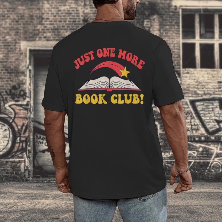Just One More Book Club Bookish Hippie Men's Back Print T-Shirt