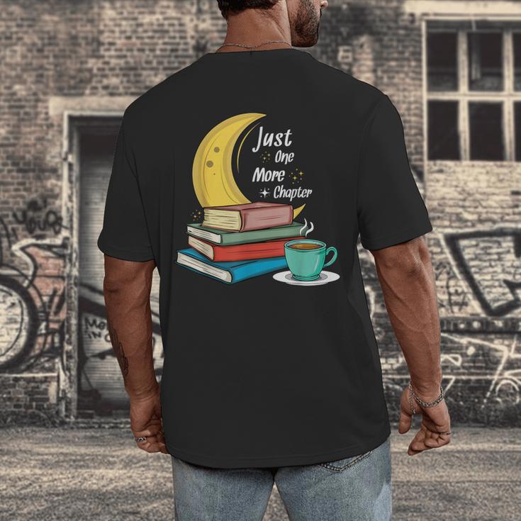 Just One More Chapter Love Book Reading Men's Back Print T-Shirt