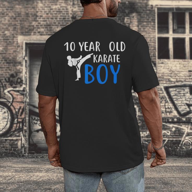 Karate Boy 10 Year Old Kids Shirt Graduation Men's Back Print T-Shirt