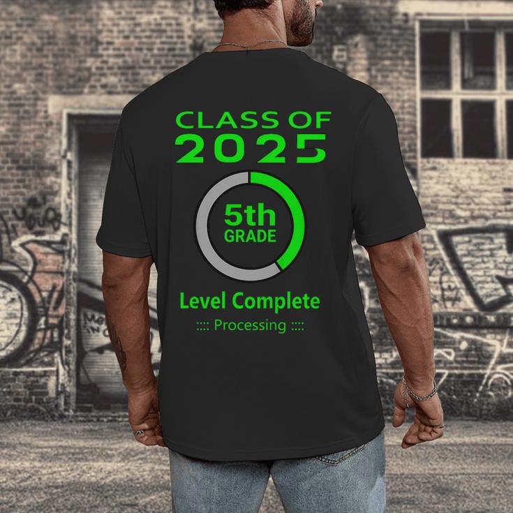 Kids Kids 5th Grade Graduation Video Game Men's Back Print T-Shirt