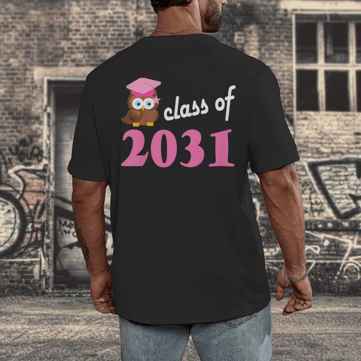 Kids Class Of 2031 Back To School Graduation T-Shirt Men's Back Print T-Shirt