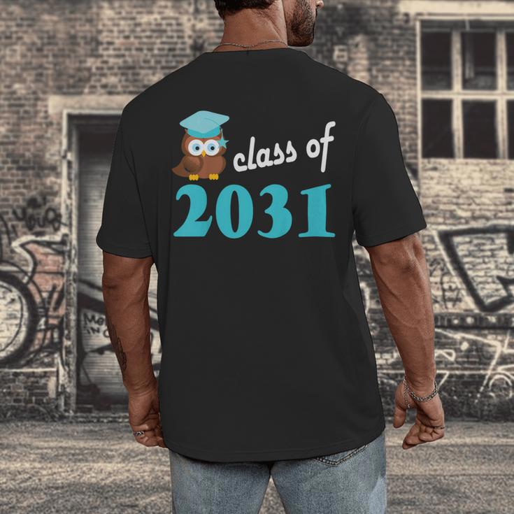 Kids Class Of 2031 Graduation Year T-Shirt Back To School Men's Back Print T-Shirt