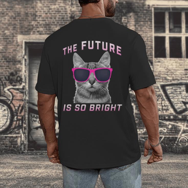 Kids Cool Future Is Bright Kids Graduation Or Birthday Men's Back Print T-Shirt