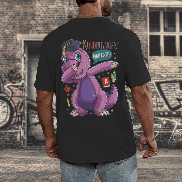 Kids DabbingRex Graduation Kindergarten Class Of 2019 Men's Back Print T-Shirt