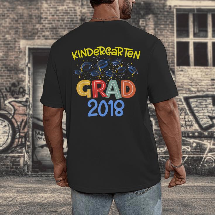 Kids Kindergarten Graduation Graduate Shirt Men's Back Print T-Shirt
