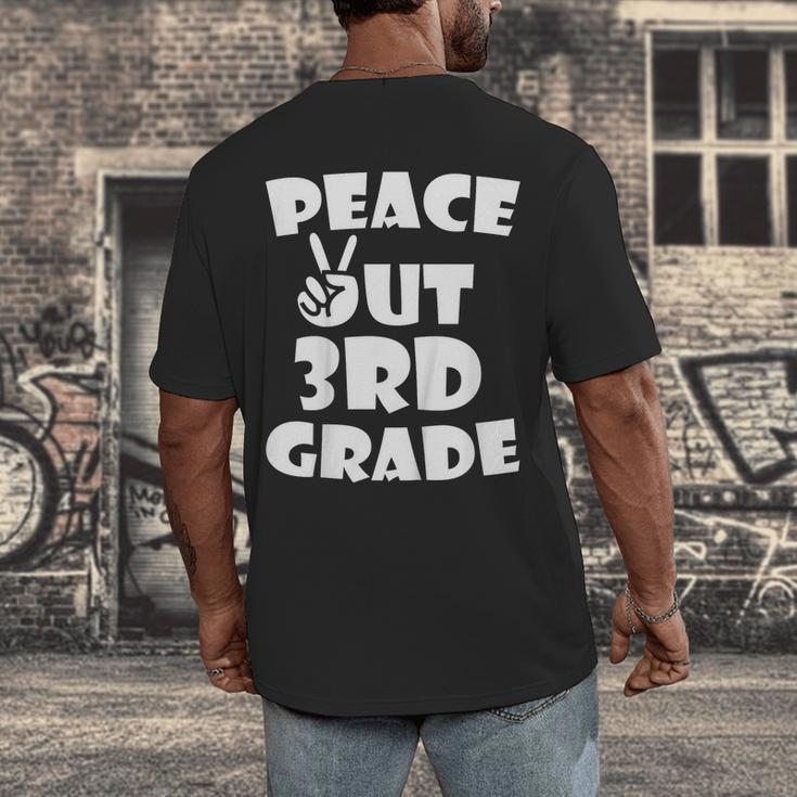 Kids Kids Peace Out 3Rd Grade For Graduation Men's Back Print T-Shirt