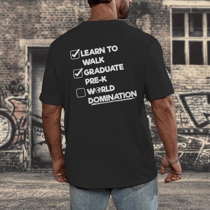 Kids Pre-K Graduation Idea For Boys & Girls Men's Back Print T-Shirt