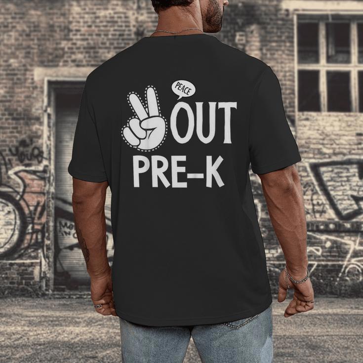 Kids Pre-K Graduation Kids Toddlers Men's Back Print T-Shirt