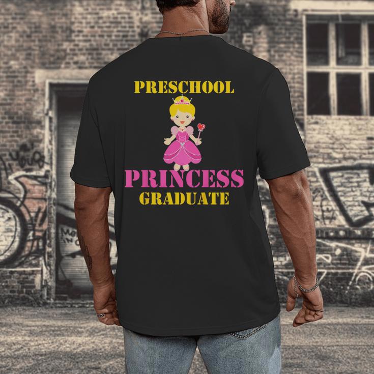 Kids Princess Graduate Prek Preschool Graduation Tshirt For Girls Men's Back Print T-Shirt