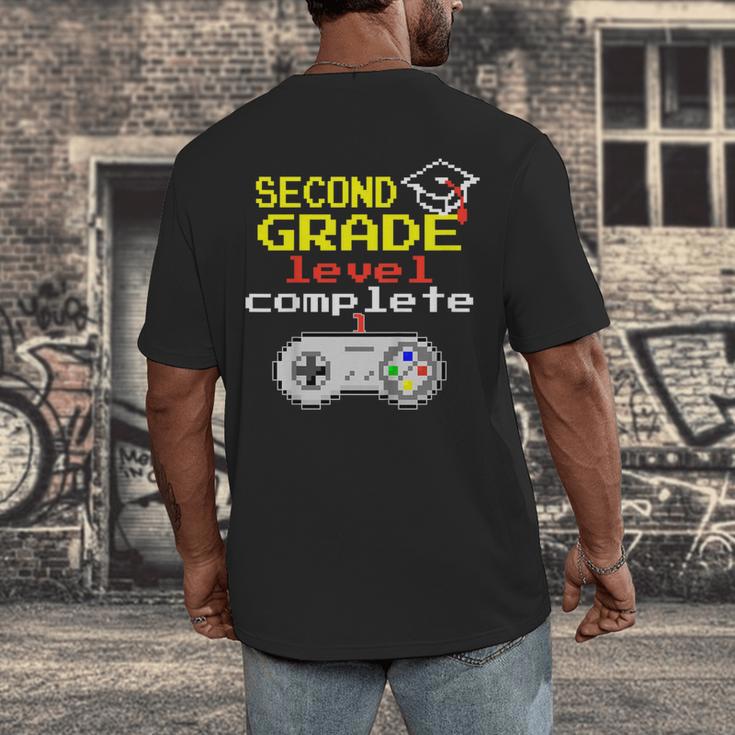 Kids Second Grade Graduation Video Game Shirt Men's Back Print T-Shirt