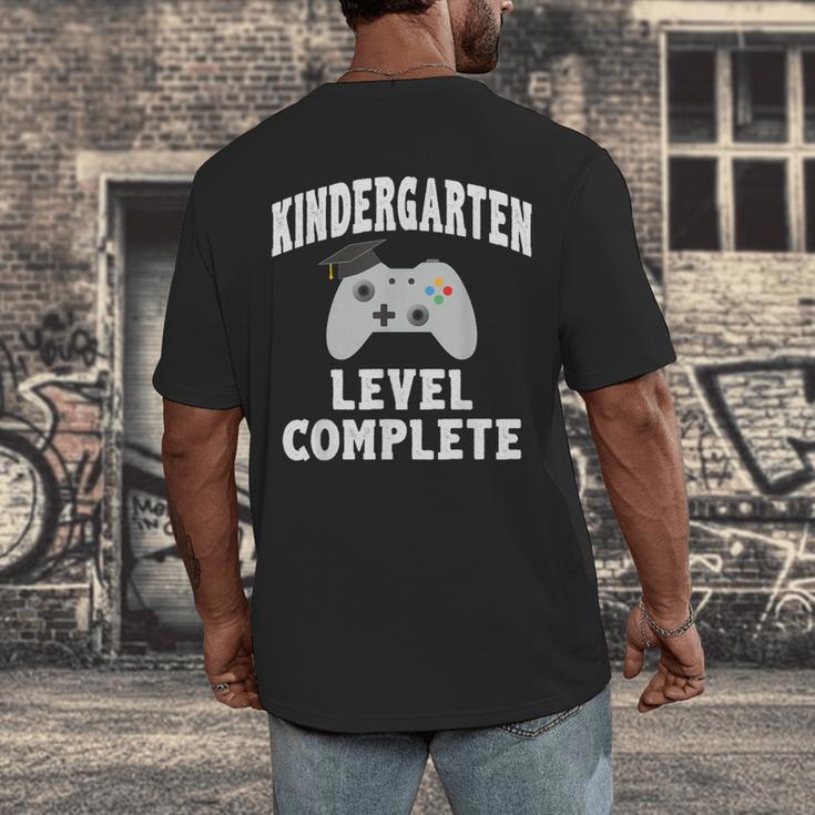 Kindergarten Gamer Graduate Graduation Men's Back Print T-Shirt