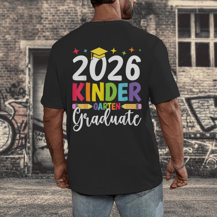 Kindergarten Graduate 2026 Preschool Graduation Kid Boy Girl Men's Back Print T-Shirt