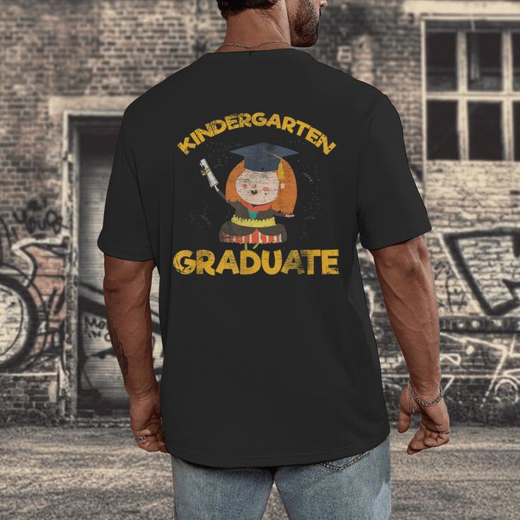 Kindergarten Graduate Graduation Shirt Men's Back Print T-Shirt