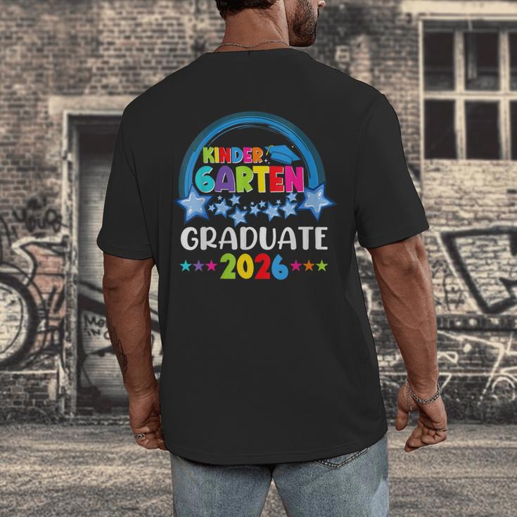 Kindergarten Graduation 2026 Pre-k Graduate Kids Boys Girls Men's Back Print T-Shirt