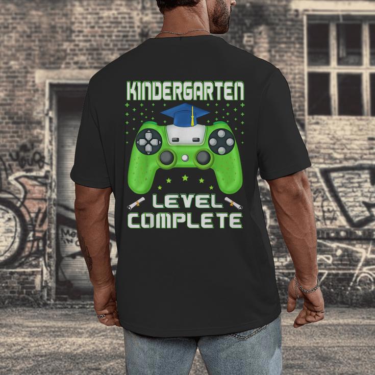 Kindergarten Graduation Level Complete Gamer Class 2024 Kids Men's Back Print T-Shirt