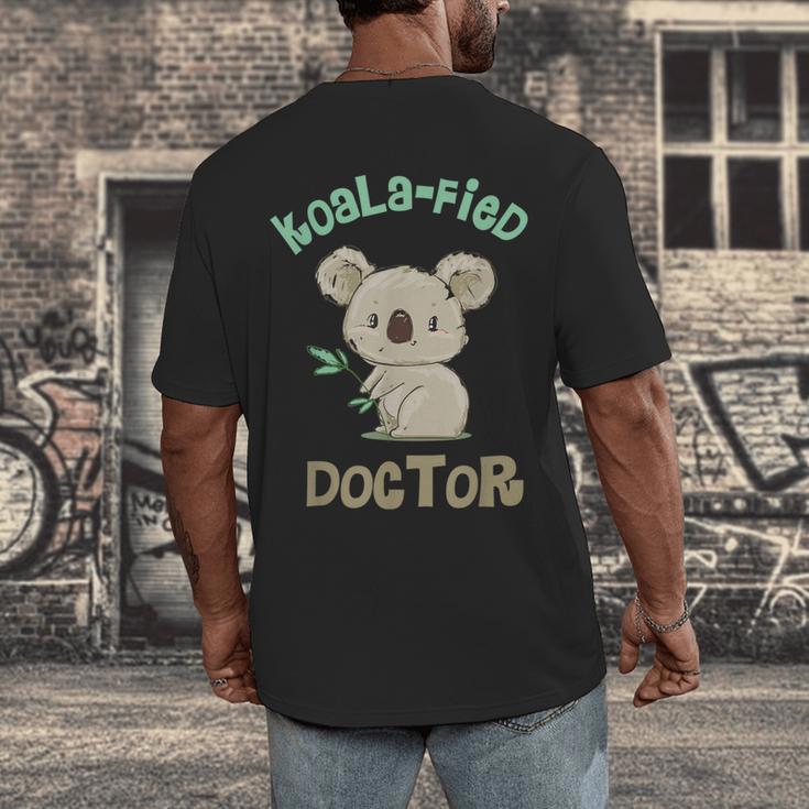Koala Doctor Shirt Med Student Graduation Idea Men's Back Print T-Shirt