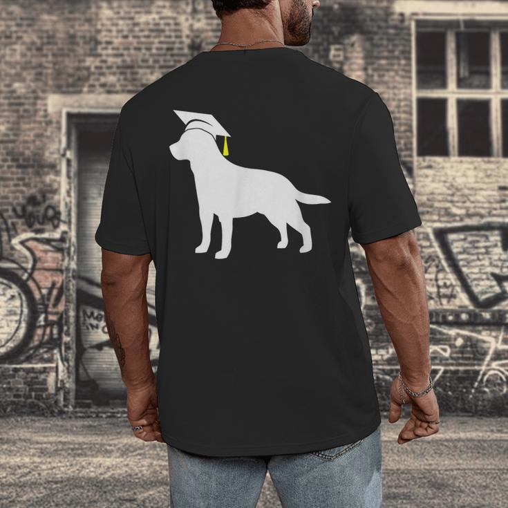 Labrador Retriever Graduation Dog Graduate For Men Women Kids Men's Back Print T-Shirt