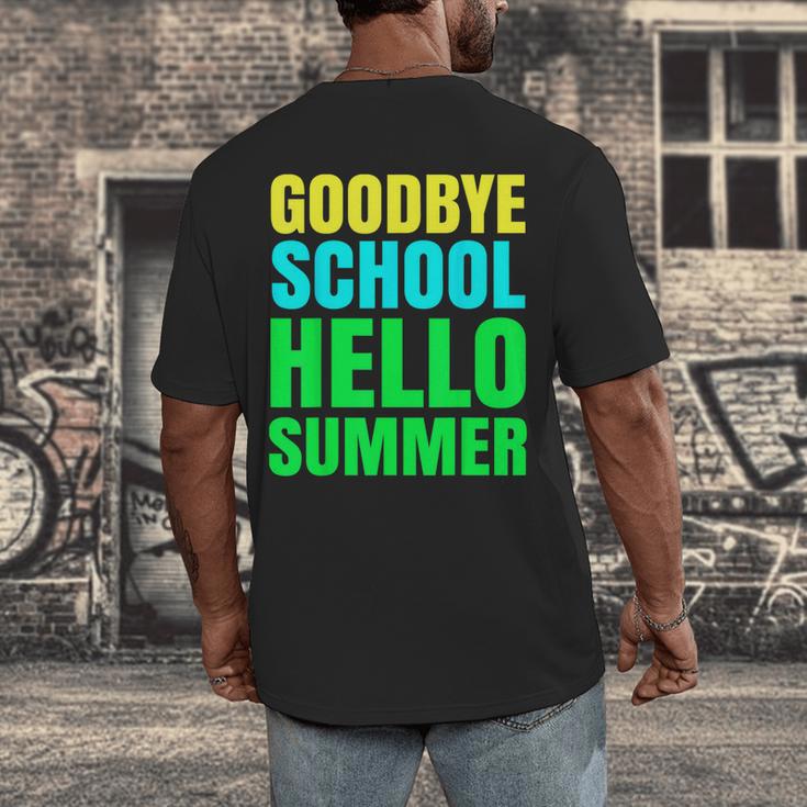 Last Day Of School Shirt Teacher Tee Graduation Men's Back Print T-Shirt