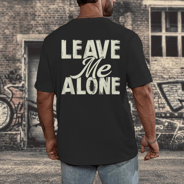 Leave Me Alone I Introvert Men's Back Print T-Shirt Leave Me Alone I Introvert Men's Back Print T-Shirt