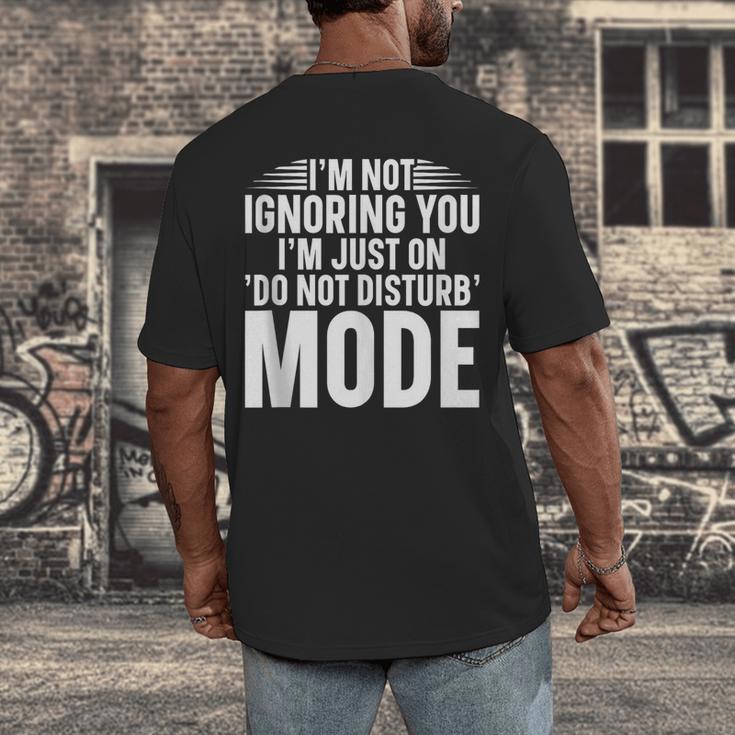 Leave Me Alone Tee Introvert Humor Men's Back Print T-Shirt Leave Me Alone Tee Introvert Humor Men's Back Print T-Shirt