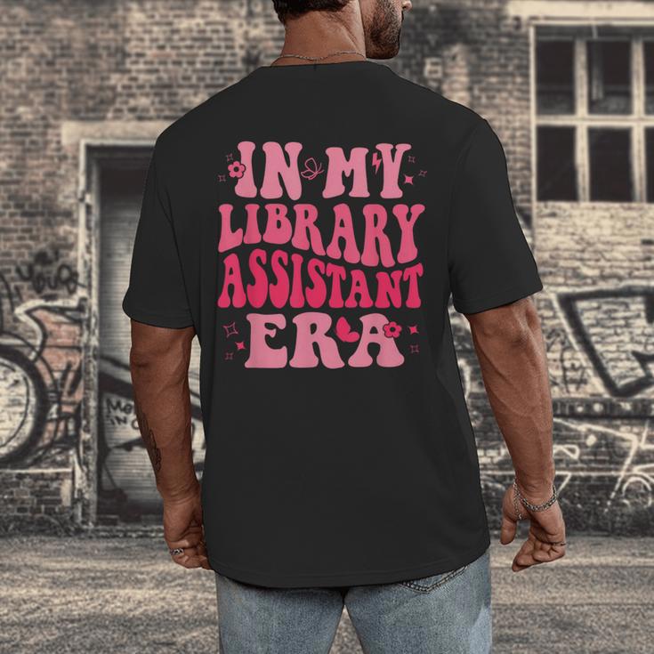 Librarian Assistant Shirt Books Reader Library Assistant Men's Back Print T-Shirt Librarian Assistant Shirt Books Reader Library Assistant Men's Back Print T-Shirt