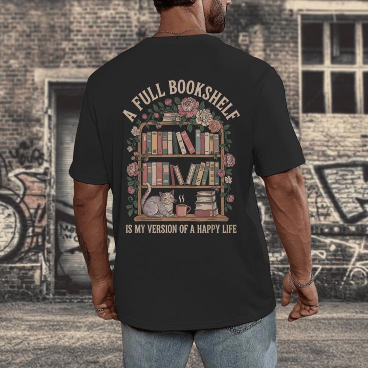 Librarian For Book Lover And Reader Reading Men's Back Print T-Shirt Librarian For Book Lover And Reader Reading Men's Back Print T-Shirt