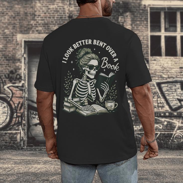 I Look Better Bent Over A Book Men's Back Print T-Shirt