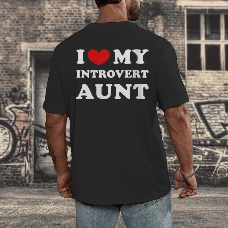 I Love My Introvert Aunt I Heart My Introvert Aunt Men's Back Print T-Shirt I Love My Introvert Aunt I Heart My Introvert Aunt Men's Back Print T-Shirt