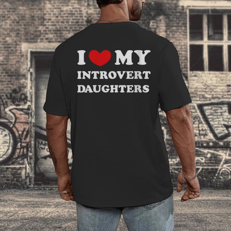 I Love My Introvert Daughters Heart My Introvert Daughters Men's Back Print T-Shirt I Love My Introvert Daughters Heart My Introvert Daughters Men's Back Print T-Shirt