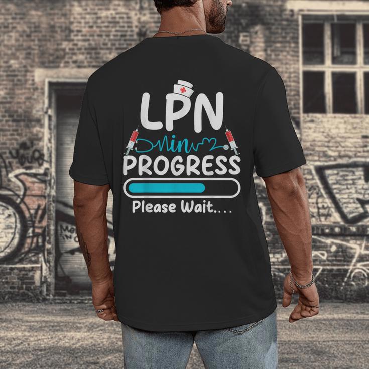 LPN In Progress Loading Future Nurse Graduation Lover Men's Back Print T-Shirt